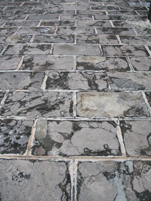 stone paved road background