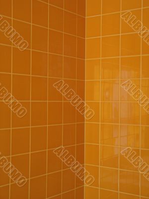 orange tiles background