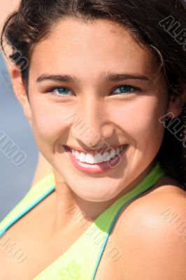 smiling teenage girl