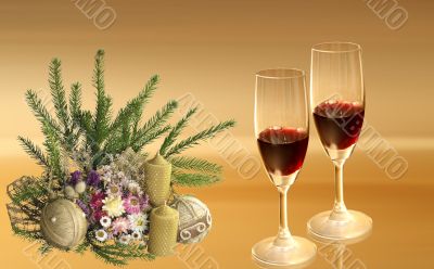 Christmas and nice ornaments