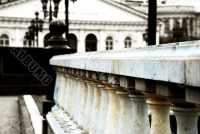 Marble handrail with columns