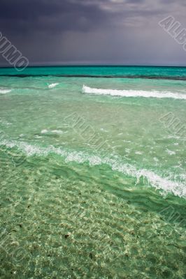Tyrrhenian Sea before storm