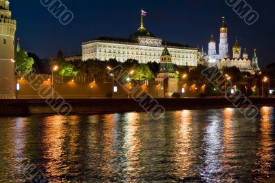 Moscow Kremlin at night