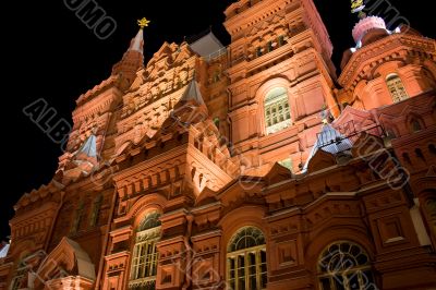 historical museum at night