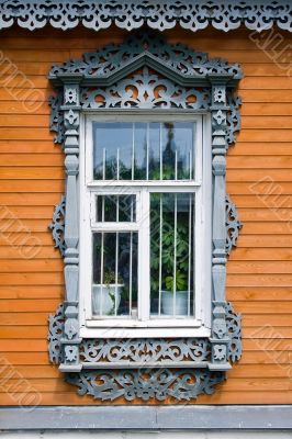 Traditional russian window