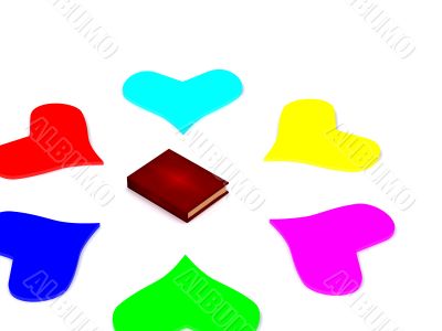 hearts around book