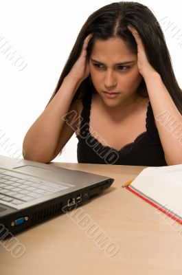 Student tired of studying