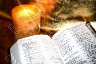 Bible and Candle