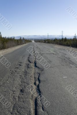 Splitting road