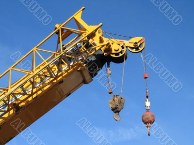 construction crane in the sky