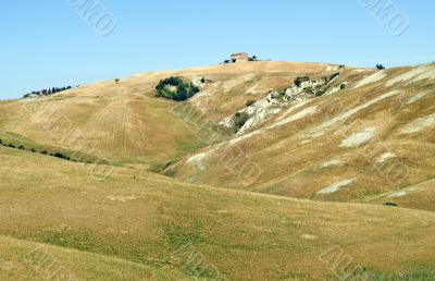 Crete senesi, characteristic landscape in Val d`Orcia