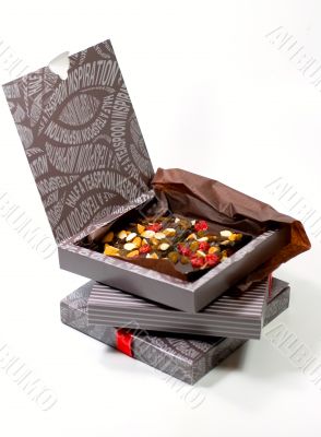 gift boxes with chocolate