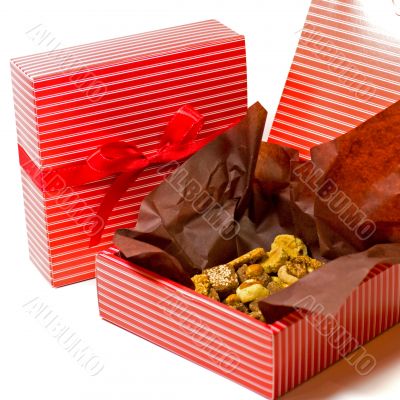 boxes with cookies
