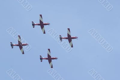 Four fighter jets