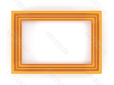 Orange plastic frame