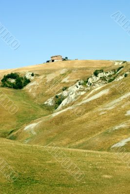 Crete senesi, characteristic landscape in Val d`Orcia