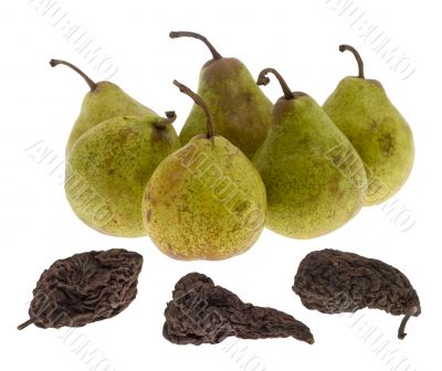 Pears and dried pears