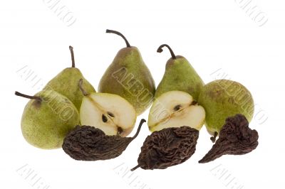 Pears and dried pears