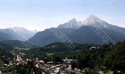 German Alps and Mt. Watzmann