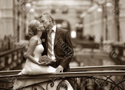 Newly-married couple