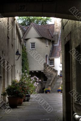 Edinburgh street and abbey