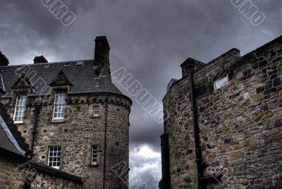 Edinburgh street and abbey