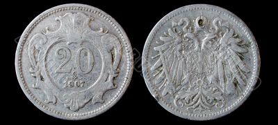 Antique silver ruble