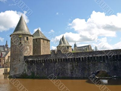 Biggest medieval french fortress Fougeres