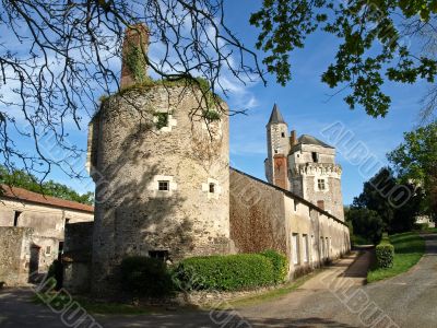 Old medieval french castle