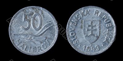 50 halierov coin