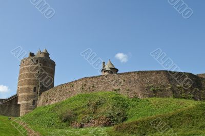 Inside fortress Fougeres