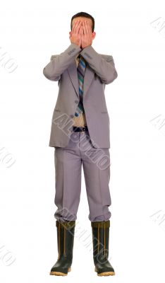 Embarassed Businessman
