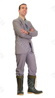 Businessman In Hot Water
