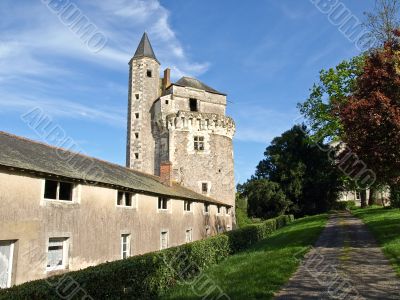 Medieval castle in France