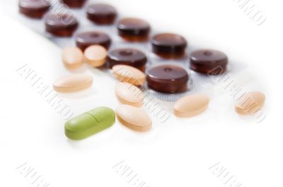 Colorful pills