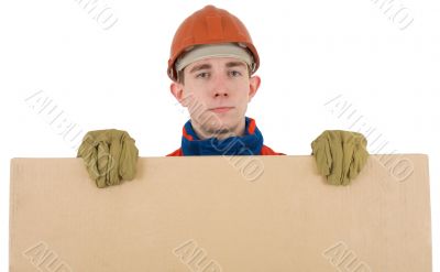 Labourer with box