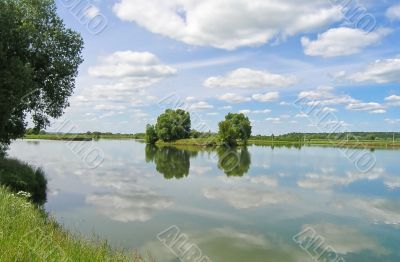 River landscape in Russia
