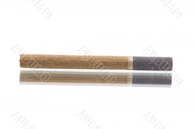 cigarillo on white closeup