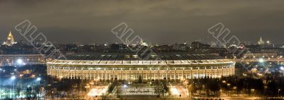 Panorama Moscow in night