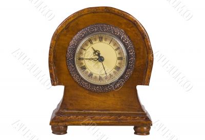 antique woodem clock