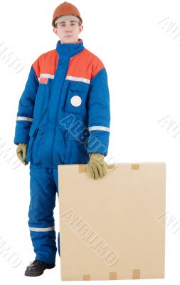 Labourer with box