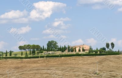 Crete senesi, characteristic landscape in Val d`Orcia