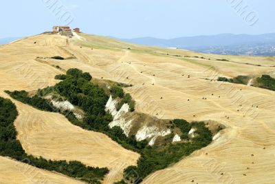 Crete senesi, characteristic landscape in Val d`Orcia