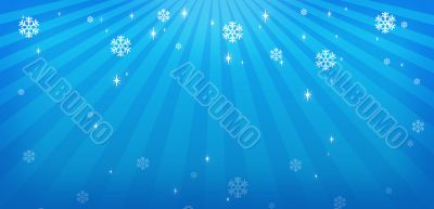 Bright blue Christmas background