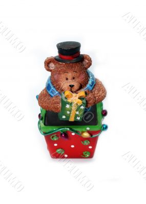 Cute teddy statuette