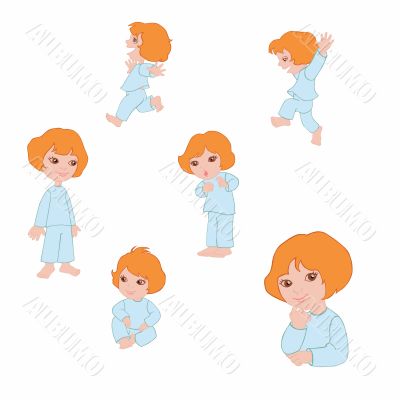 Small girl icons
