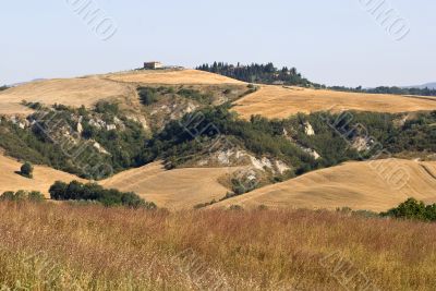 Crete senesi, characteristic landscape in Val d`Orcia