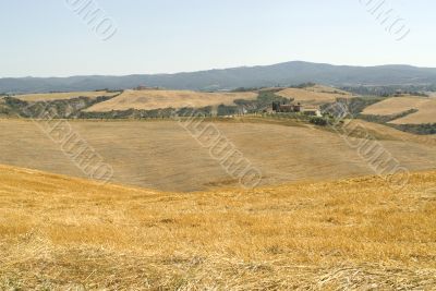 Crete senesi, characteristic landscape in Val d`Orcia