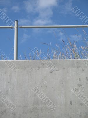 concrete highway and blue sky