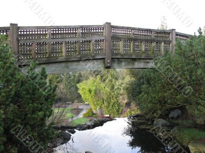 asian wooden bridge